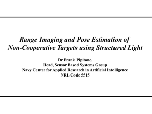 Range Imaging and Pose Estimation of Non-Cooperative Targets using Structured Light