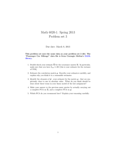 Math 6020-1: Spring 2013 Problem set 3 Due date: March 8, 2013