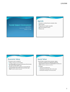 Social Impact Assessment