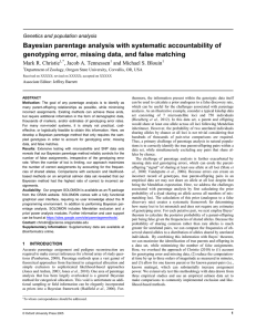 Bayesian parentage analysis with systematic accountability of