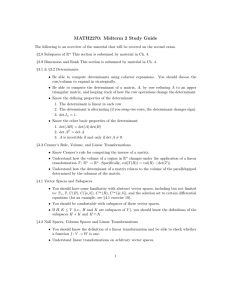 MATH2270: Midterm 2 Study Guide