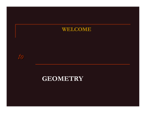 to GEOMETRY WELCOME