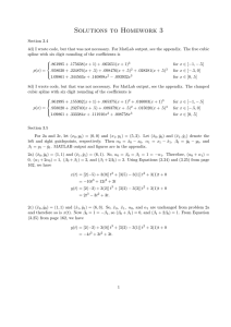 Solutions to Homework 3