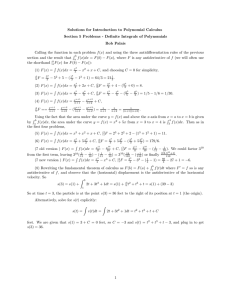 Solutions for Introduction to Polynomial Calculus