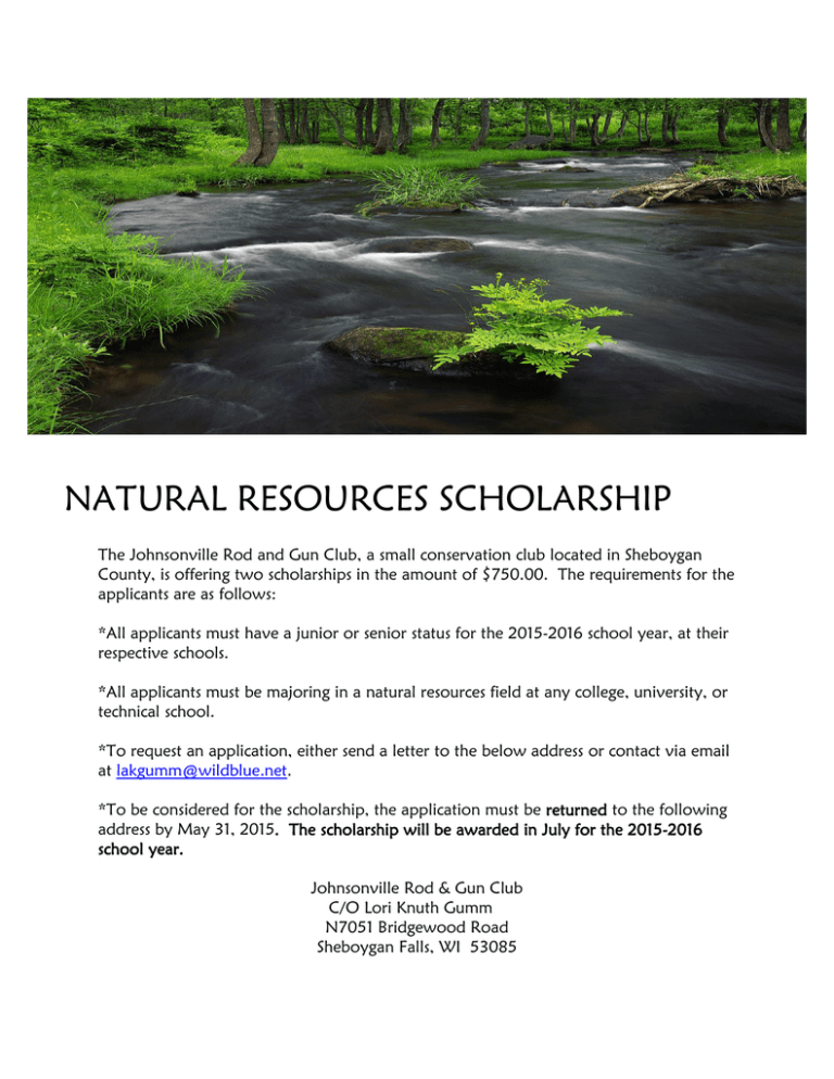 natural resources phd scholarships