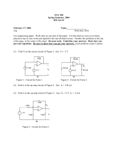 ECE 300 Spring Semester, 2004 HW Set #4