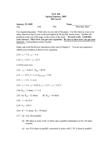 ECE 300 Spring Semester, 2005 HW Set #2