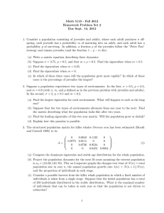 Math 5110 - Fall 2012 Homework Problem Set 2