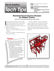 I Fire &amp; Aviation Standard Forest Service Designs for Rappel Towers
