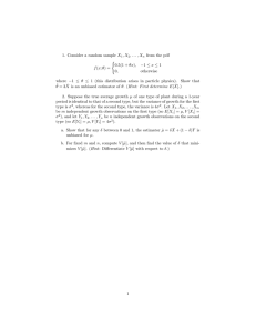 Unbiased Estimators & Variance Minimization