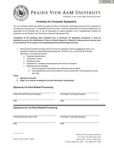 Inventory for Computer Equipment  Print Form