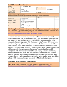 I. ASCRC General Education Form Group IV Expressive Arts Dept/Program