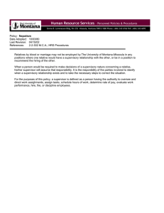 Nepotism Date Adopted:  10/03/80 Last Revision:  04/15/02