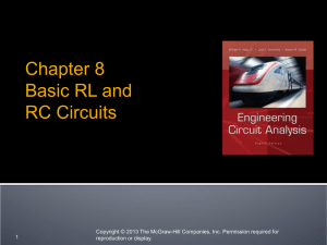 Chapter 8 Basic RL and RC Circuits
