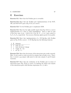 E Exercises