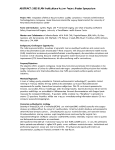 ABSTRACT: 2015 ELAM Institutional Action Project Poster Symposium