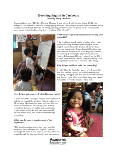 Teaching English in Cambodia