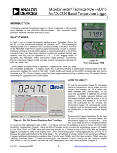 a MicroConverter Technical Note – uC015