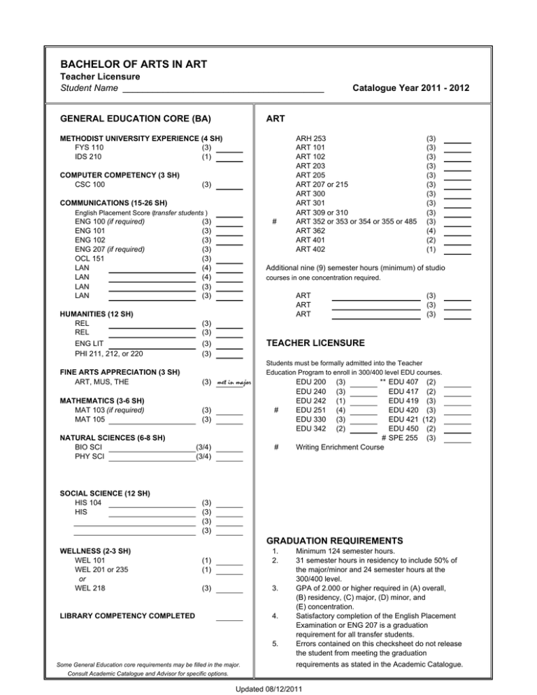 bachelor-of-arts-in-art-teacher-licensure-catalogue-year-2011-2012