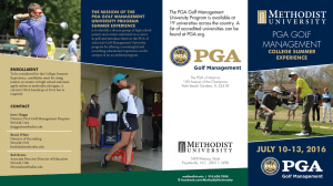 The PGA Golf Management University Program is available at