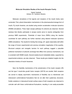 Molecular Simulation Studies of the Insulin Receptor Family Harish Vashisth