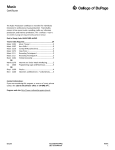 Music Certificate