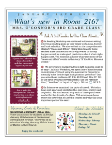 What’s new in Room 216? z