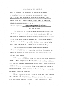 AN ABSTRACT OF THE THESIS OF presentd on September 19, 1983