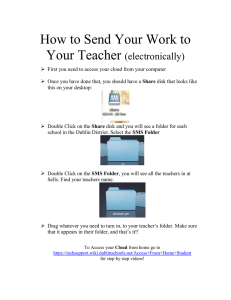 How to Send Your Work to Your Teacher  (electronically)