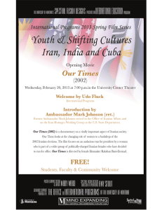 Youth &amp; Shifting Cultures Iran, India and Cuba International Education