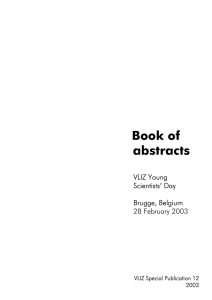 Book of abstracts  VLIZ Young