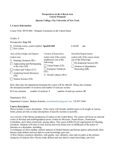 Perspectives on the Liberal Arts Course Proposal