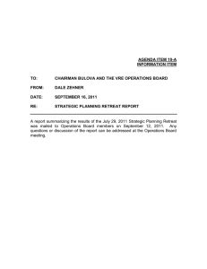 AGENDA ITEM 10-A INFORMATION ITEM TO: