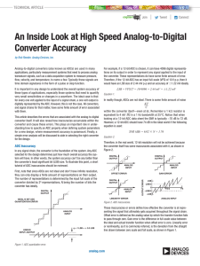 An Inside Look at High Speed Analog-to-Digital Converter Accuracy  |
