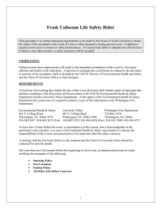 Trask Coliseum Life Safety Rider