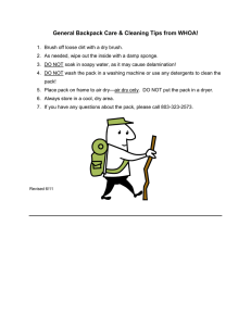 General Backpack Care &amp; Cleaning Tips from WHOA!