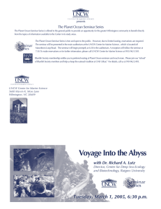 The	Planet	Ocean	Seminar	Series