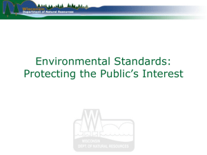 Environmental Standards: Protecting the Public’s Interest