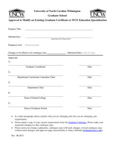 University of North Carolina Wilmington Graduate School