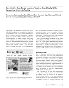 Investigative Case-Based Learning in Science Education
