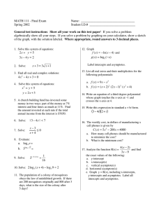 Math 111 Final Exam - Spring 2002
