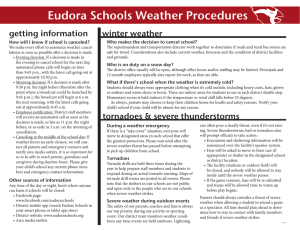 Eudora Schools Weather Procedures getting information winter weather