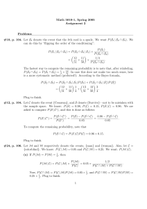 Math 5010-1, Spring 2005 Assignment 2 Problems | S