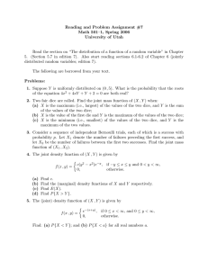 Reading and Problem Assignment #7 Math 501–1, Spring 2006 University of Utah