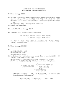 MATH 5010–001 SUMMER 2003 SOLUTIONS TO ASSIGNMENT 2 Problems from pp. 53-58 11.