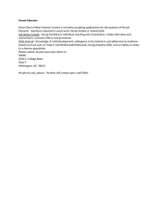Parent Educator