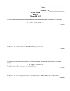 Name________________________ Student I.D.___________________ Math 2250-4 Quiz 9
