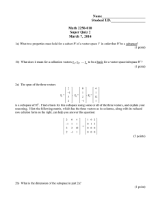 Name________________________ Student I.D.___________________ Math 2250-010 Super Quiz 2