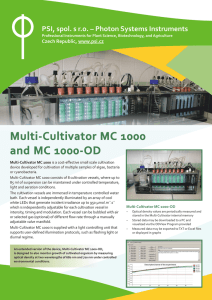 Multi-Cultivator MC 1000: Algae & Bacteria Cultivation System
