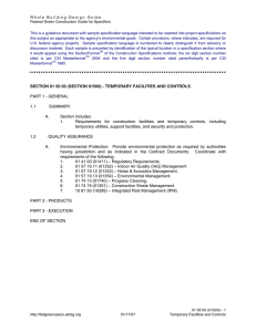 MasterFormat 2004: Construction Standards & Titles